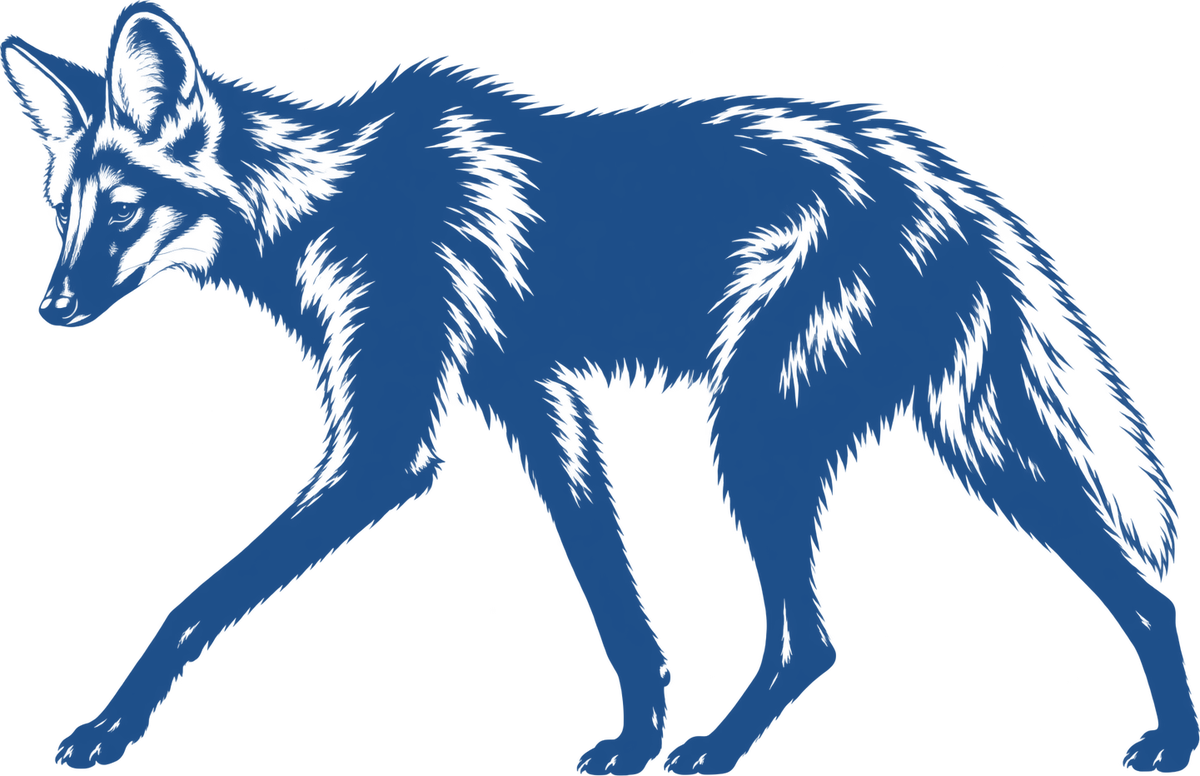 Lobo-guará azul