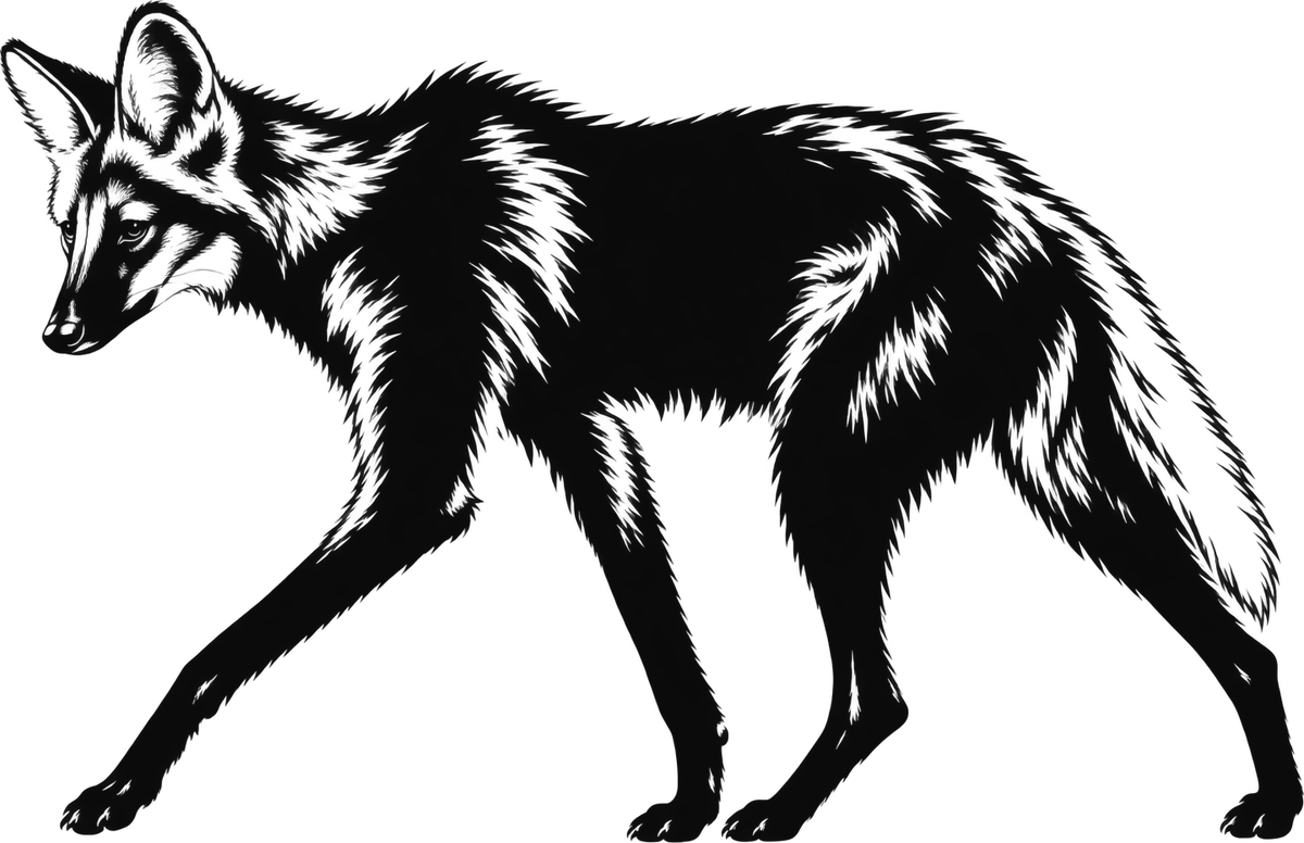 Lobo-guará preto